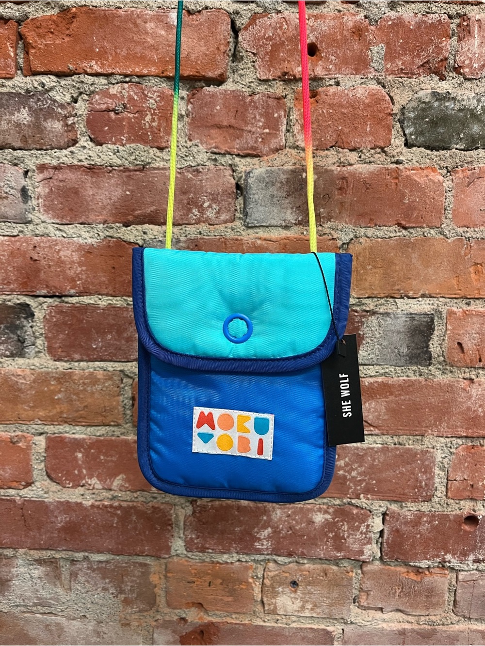 Mokuyobi Blue Aqua Crossbody Bag